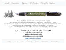 Tablet Screenshot of lemanoirdespoetes.fr